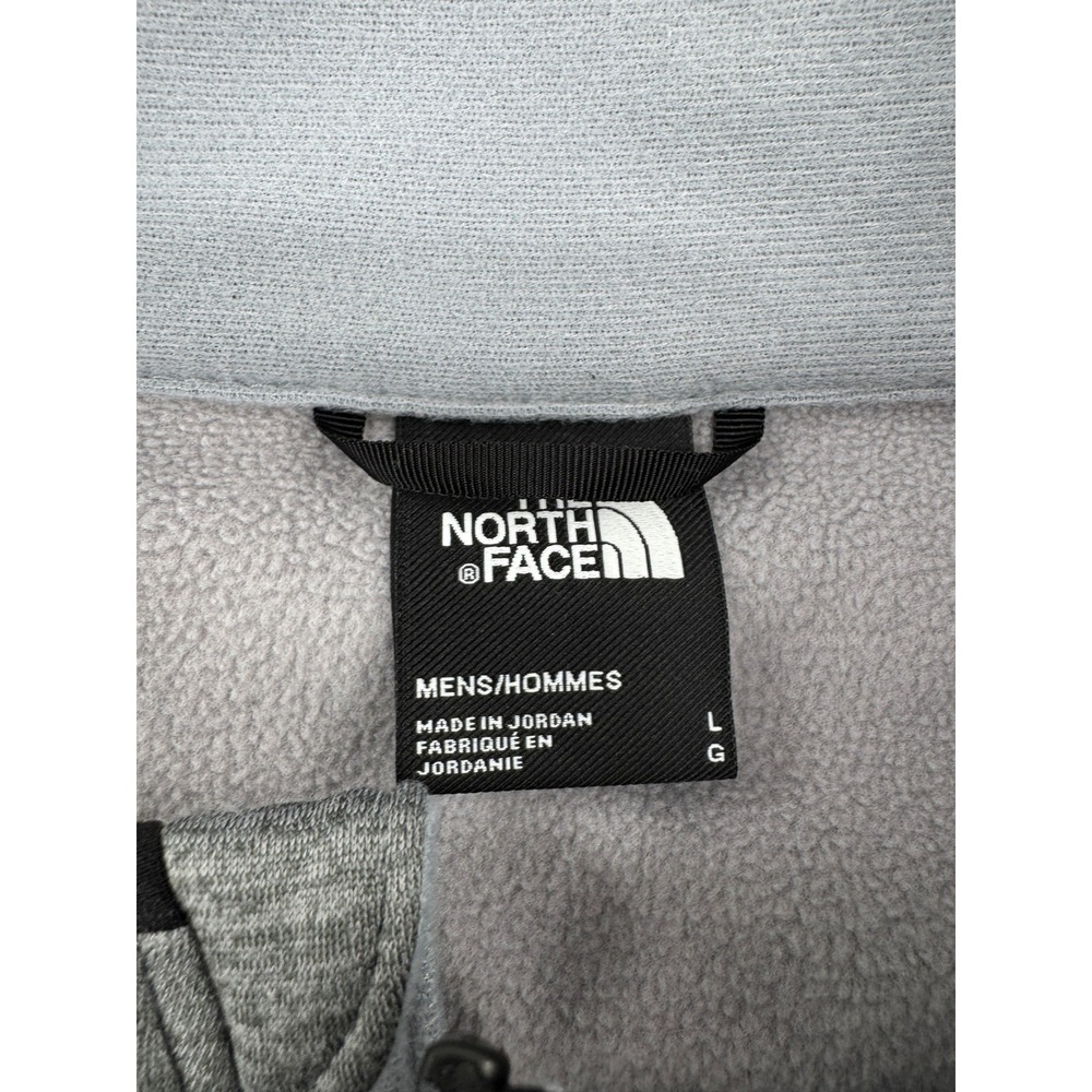 The North Face Mens L Canyonlands Full Zip Fleece Sweater Jacket Gray Outdoors - Picture 5 of 12